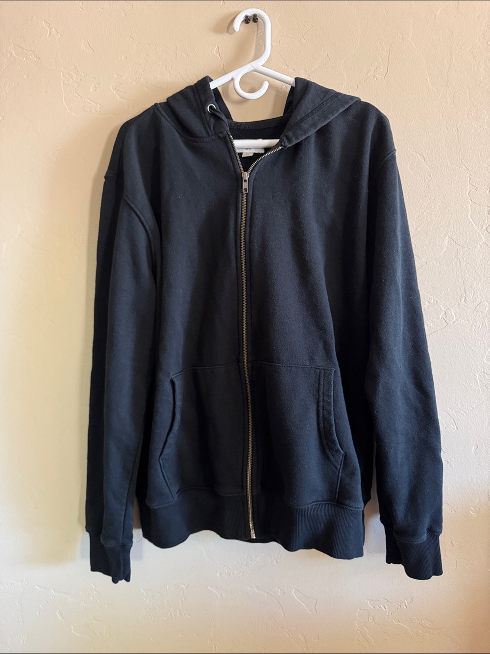 Goodfellow & Co Black Full-Zip Hooded Sweatshirt